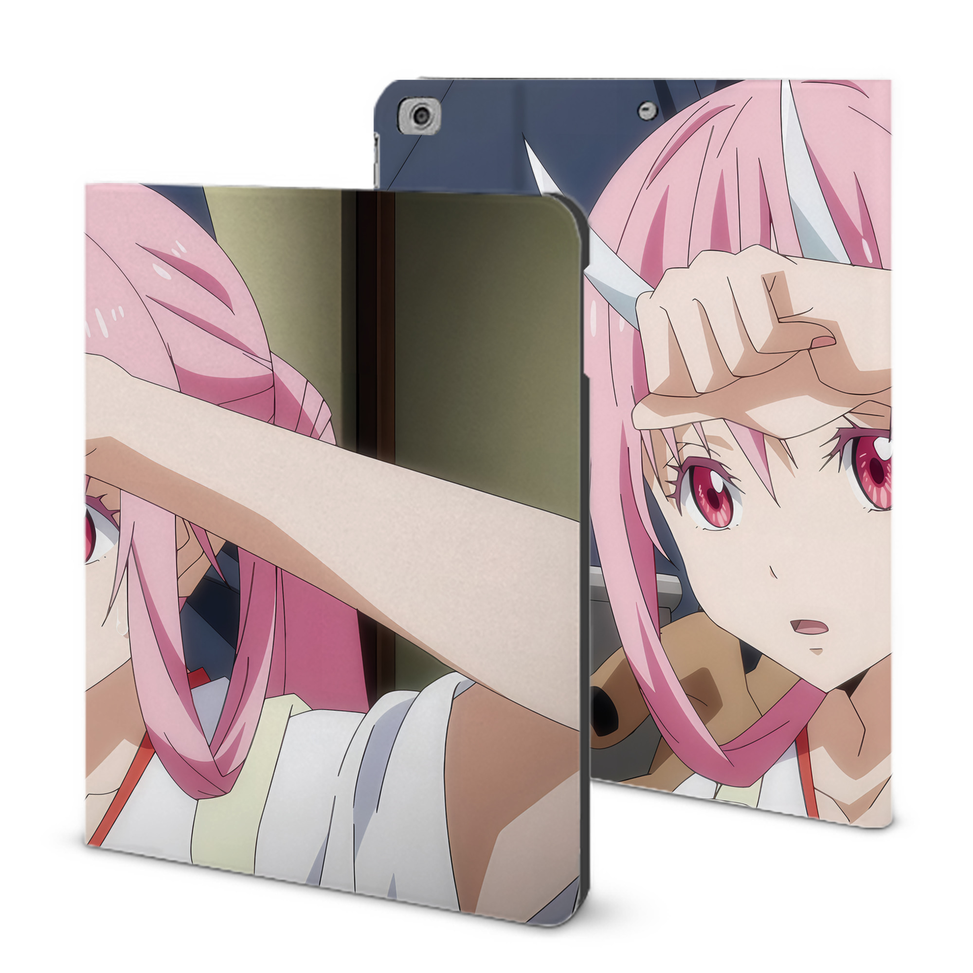 （画像用） 転スラ Regarding Reincarnated to Slime IPad ケース ブック型 PUレザー TPU 耐衝撃 軽量 薄型 ペン収納なし 全面保護 IPad 各モデル対応